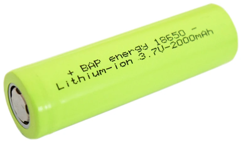 BAP-18650 — Pilha 18650 de lítio recarregável | BAP Energy