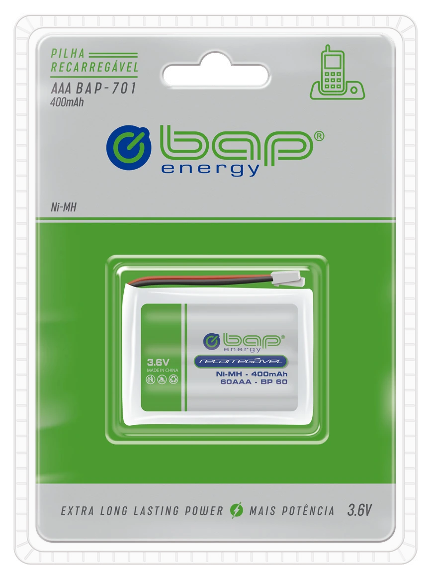 BAP-701 — Bateria para telefone sem fio | BAP Energy