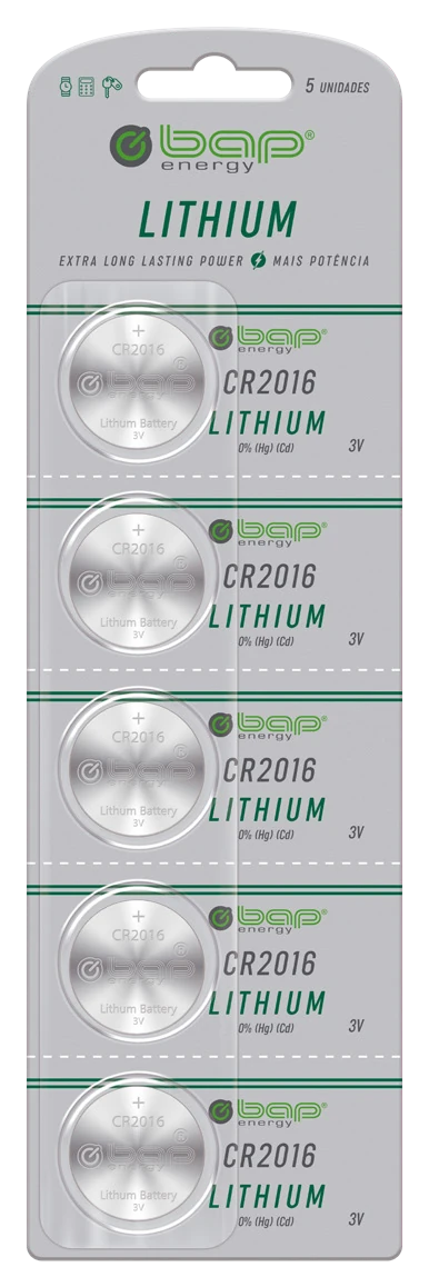 BAP-CR2016 — Baterias de lítio CR2016 | BAP Energy