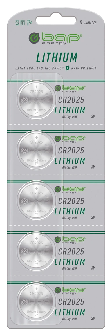 BAP-CR2025 — Baterias de lítio CR2025 | BAP Energy