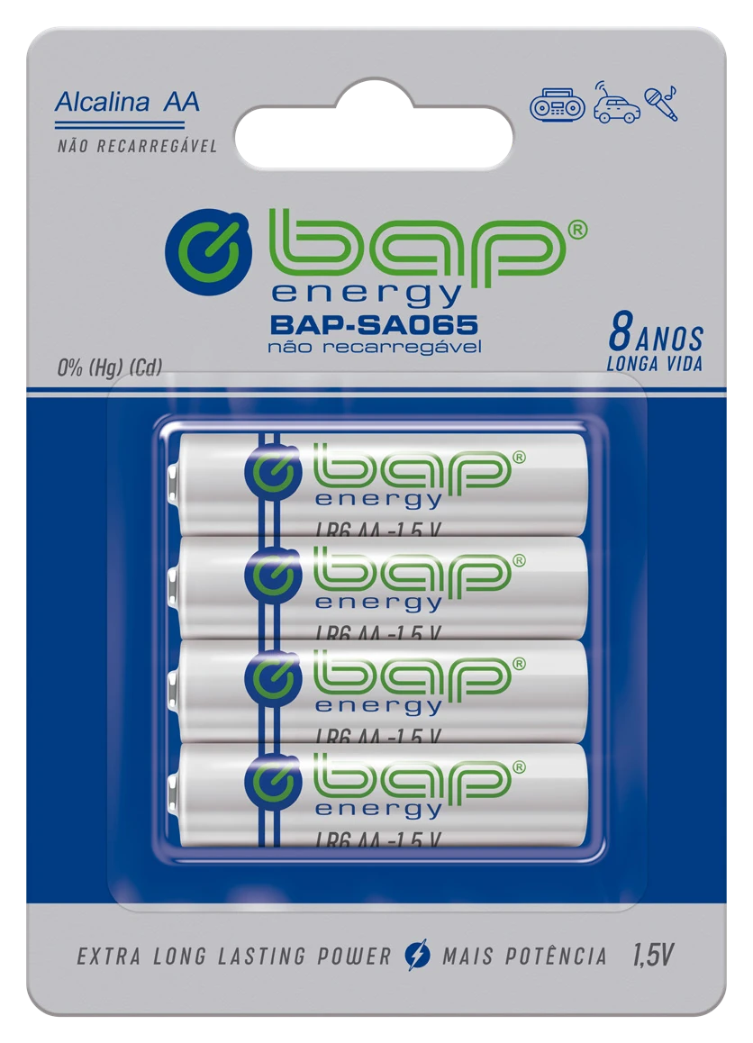 BAP-SA065 — Pilhas alcalinas AA | BAP Energy